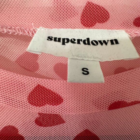 Superdown Tania Cropped Mesh Top - Picture 4 of 4